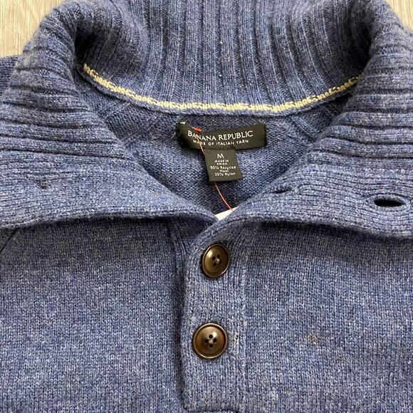 Banana Republic Men's Italian Yarn Sweater Size Medium - Picture 3 of 6